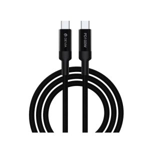 Devia EC309 Type-C Cable Extreme Speed 100W PD Support Fast Charging for All Laptops & Phones in Market 1.5M - Black