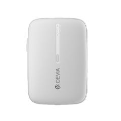 ديفيا باور بانك Kintone Series مع كابل مزدوج 10000 مللي امبير يدعم الشحن الثلاثي - أبيض