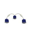 2B (CV733)  Vga Y Splitter Cable Male To Female M/f Converter 1 to 2 Way for PC TV Monitor