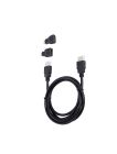 2B (DC413) HDMI Cable  with extra 2 Connectors Mini HD - Micro HD - 1.5M - Black 