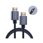 E-train (DC891) HDMI to HDMI Round Cable 4K 1.5M Gold Plated - Gray