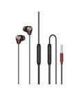 L'avvento (HP66B) Sleeping earphone with Mic 3.5mm with Volume Control - Red