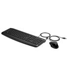 HP Wired Keyboard and Mouse 200 - PN-9DF28AA - Black 
