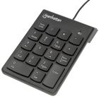 Manhattan Numeric Keypad USB Wired 18 Full-Size Keys - Black