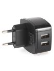 L'avvento (MP106) Wall Charger Dual USB output 3.1A Euro Plug - Black