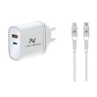 L'avvento (MP555) Home Charger 36W QC3/PD with Type-C Cable 60W - White
