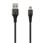 L'avvento (MX53B) MFI Cable iPhone With Metal Connector Apple Certified 1M - Black