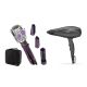 Babyliss Bundle Hair Dryer 2000 Watt And Rotating Hair Brush 1000 Watt - Purple+Black - 5910E + 2736E