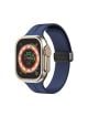 Spigen Silicon Strap For Apple watch with magnetic Folding Buckle 49mm 45mm 44mm 42mm - Dark Blue