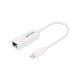 Manhattan USB-C to Gigabit Network Adapter USB 3.2 Gen1 10/100/1000 Mbps Gigabit Ethernet - White