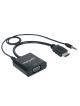 Manhattan 151450 HDMI Male to VGA Female Converter with 3.5mm audio - BlackCV357
