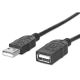 Manhattan 393850 Hi-Speed USB Extension Cable A Male / A Female - 3M (10 ft.) - Black