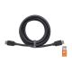 Manhattan Premium High Speed HDMI Cable with Ethernet HEC ARC 3D 4K@60Hz UHD 18 Gbps Bandwidth HDMI Male to Male 1m - Black