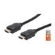 Manhattan Premium High Speed HDMI Cable with Ethernet HEC ARC 3D 4K@60Hz UHD 18 Gbps Bandwidth HDMI Male to Male Shielded 5 m  - Black