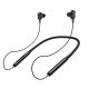 L'avvento (HP65B) Neckband Dual Drive Bluetooth Wireless Earphones Waterproof- Black