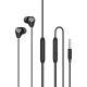 L'avvento (HP66B) Sleeping earphone with Mic 3.5mm with Volume Control - Black