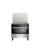 La Germania Freestanding Cooker 90 x 60 cm 5 Gas Burners - Stainless x Black - 9M10G4A1X4AWW