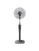 Tornado Stand Fan 16 Inch, 4 Blades , 3 Speeds Without Remote Control - Grey - TSF-74G