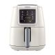 Tornado Air Fryer 1550 Watt 4 Liter LED Display - Creamy x Silver - THF-1554D-XL-CS