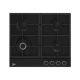 Beko Gas Built-In Hob 4 Burners - Black - HIAW 64225 BX