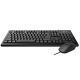 Rapoo X120Pro Wired Optical Mouse and Keyboard Combo - Black