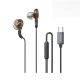 Remax Smart Series Dual Wired Earphone Type-C - Black - RM-A670A