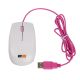 2B (MO16W) Optical wired mouse Piano finishing - Pink * White