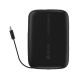 DEVIA Kintone Series Built-in Dual Cable Power Bank 10000mAh Support three devices charging at same time - Black