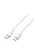 L'AVVENTO PD Fast Charging Cable USB-C to USB-C 1M - White