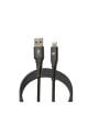 L'AVVENTO (MP472) MFI USB to Lightning Sync and Charging Cable - 1M - Silver*Black