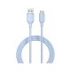 DEVIA Jelly Silicon Cable USB-A to USB-C 1.2M - Blue