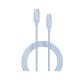 DEVIA Jelly Silicon Cable USB-C to USB-C 60W 1.2M - Blue