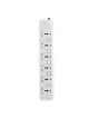 E-train (PS076) Power Strip 16A 6 Output Plugs - 3M - On/OFF Switch - White